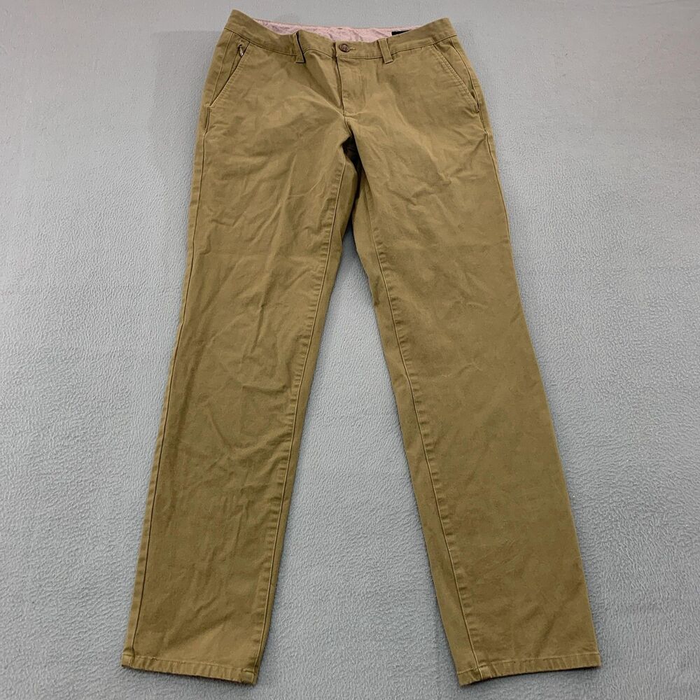 Bonobos Pants Mens 31x31 Beige Slim Fit Chino Cotton Canvas Casual Khaki